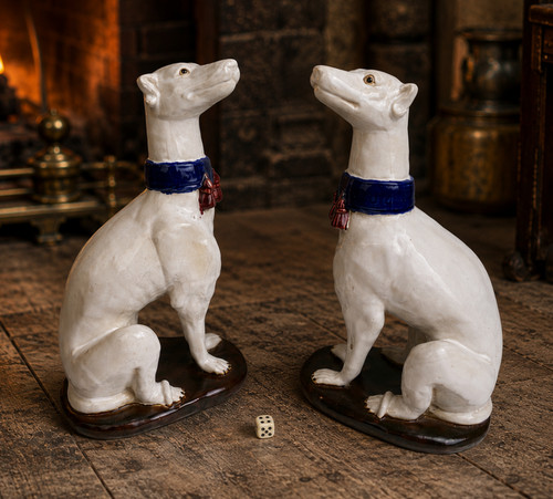 Majolica greyhound whippet - greyhound,