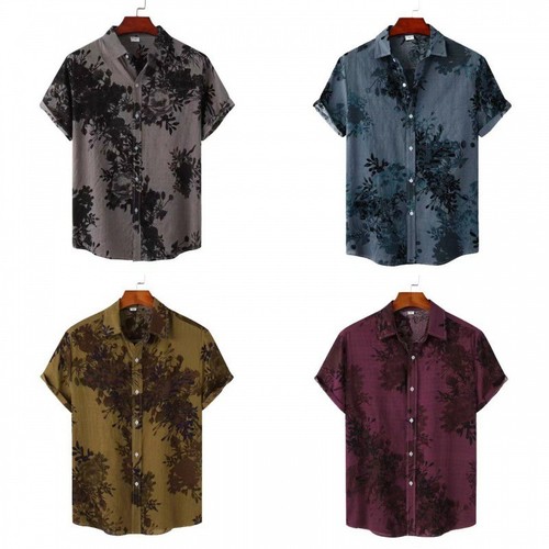 Men hawaiian shirt short - men,