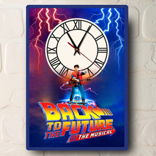 Back To The Future The Musical Clock Gift Aluminium Metal Wall Clock