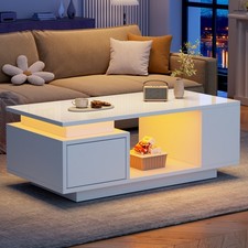 Coffee Table LED High Gloss