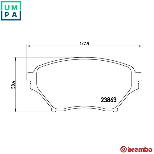 Brake pad set - set,