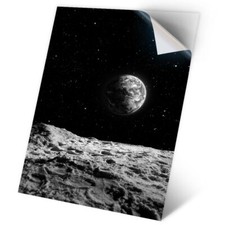 1 x Vinyl Sticker A2 - BW - Planet Earth Space NASA Moon #43709