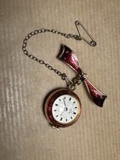 Vintage Red Guilloché Enamel