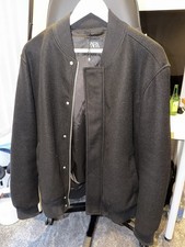 ZARA Mens Black Bomber Jacket Large 44