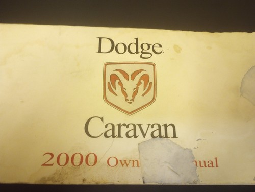 2000 dodge caravan owner - caravan, owner's