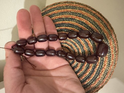 Vintage cherry amber - amber, bakelite