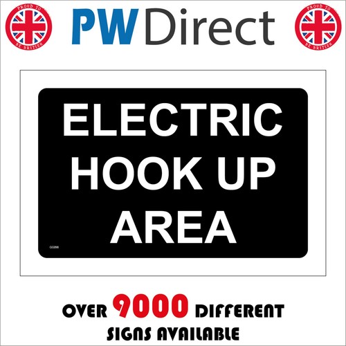Sign electric hook - electric, up