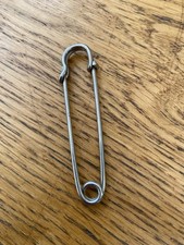 Vintage  Silver Safety Pin – Nappy Blanket Utility Pin – Retro Style 3 Inch