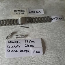 Lorus 24mm  Stainless Steel