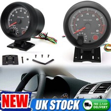 3.75'' Red LED Car Tachometer Gauge Shift Light Rev Counter 0-8000RPM Meter UK