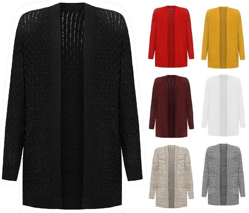 Ladies cable knitted - knitted, open