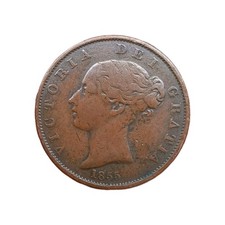 1855 Queen Victoria Copper
