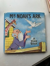 vintage mini book Mr Noah;s Ark A Pixie Book 1960s illustrated miniature + d/w