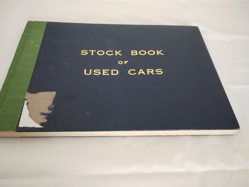 Vintage hard cover ledger - vintage,