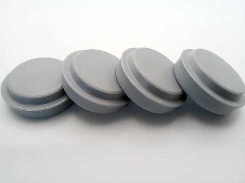 Castor cups small - small, grey