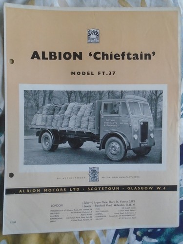 Albion chieftain model 37 - albion, ft.37