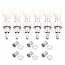 6pcs White pearl buttons banjo