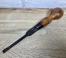 Vintage 8"  W Marples & Sons Skidproof Cabinetmakers Screwdriver Wooden Handle