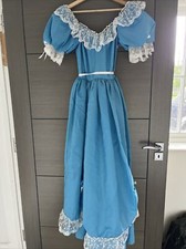Vintage 1980’s Retro Bridesmaid Dress Blue Princess Dress 