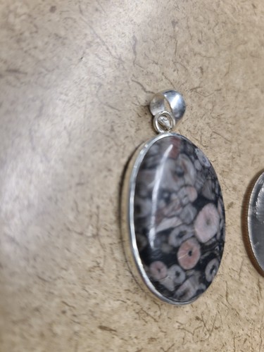 Sterling silver crinoid - silver,