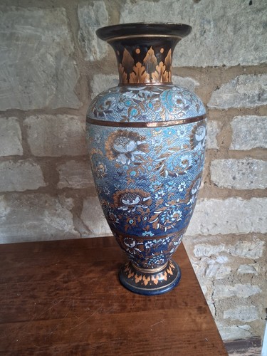 Antique doulton lambeth vase - lambeth,