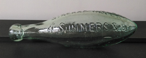Antique green glass hamilton - glass,