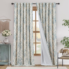 Floral Blackout Linen Blend