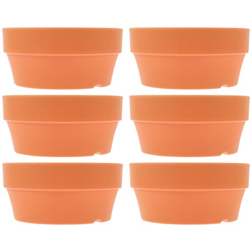 Pcs shallow plant pots - 6,