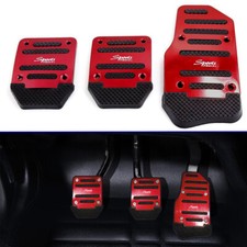 3pcs Red Non Slip Car Pedal