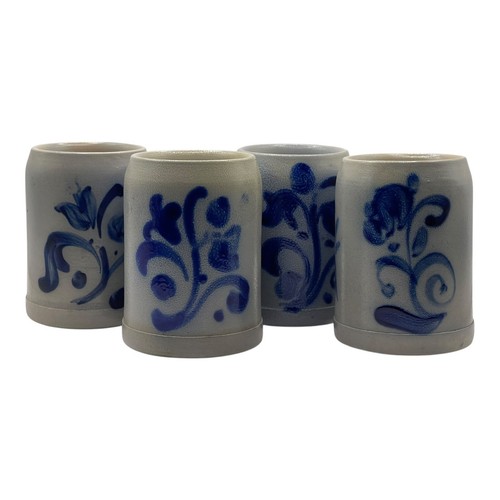 Vintage blue floral - vintage, decorated