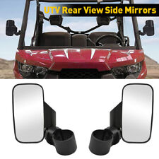 FIT Polaris 2Pcs Rear View Mirror Kit UTV Side Mirrors 1.75"/2" Clamp Roll Cage