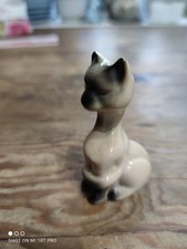 Vintage  Ceramic Siamese  Cat Ornament