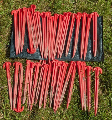 Camping awning tent pegs - camping,