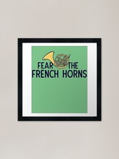 Fear the French Horns Framed