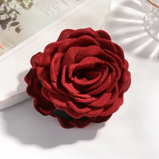 16 Color Rose Flower Hair Claw