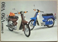 YAMAHA V50/V80 MOPEDS Motorcycle Sales Brochure c1980 #LIT-3MC-0107275-80E