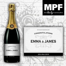 Personalised wedding champagne - wedding,