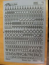 .1 x Letraset Rub-on Black