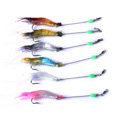 6pcs HENGJIA Soft Shrimp Lures