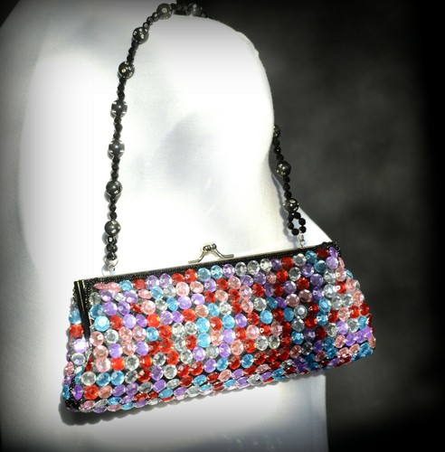 Colourful jewelled beaded - colourful,