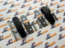 Black Aluminium Windscreen Bracket Set for Land Rover Defender 83-16 GA1142B