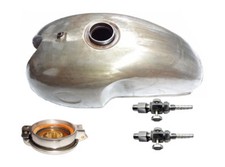 Benelli Mojave Cafe Racer 260 360 Gas Tank & Gas Brass Faucets & Cap