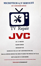 JVC LT-40C550 BLANK SCREEN SOUND OK T.CON REPAIR SERVICE  READ ADVERT
