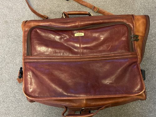 Vintage tan leather garment - vintage,