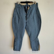 Original WW1 French Artillery Blue Horizon Breeches Pants Dated 1917