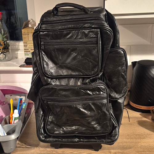 Leather wheeled pilot - pilot, case