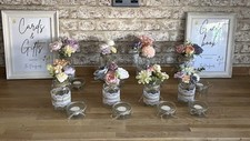 Rustic Wedding Table Decor x 8