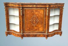 Victorian Inlaid Walnut Credenza