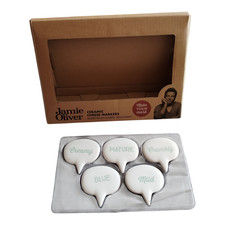 Jamie Oliver Ceramic Cheese Markers x 5 - Preloved VG Used Once Condition