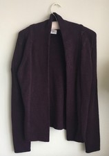 KALIKO -  AUBERGINE  CARDIGAN